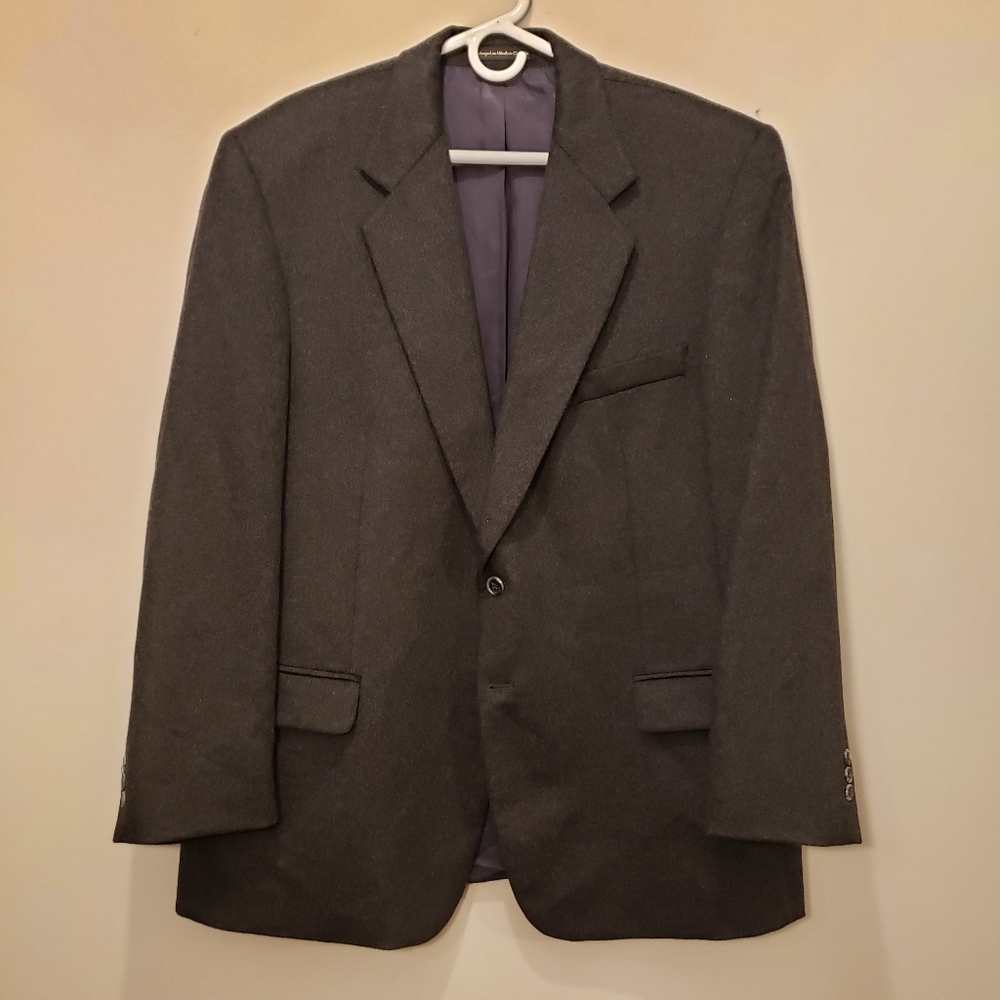 Vito Rufalo Cashmere Suit Jacket Soft Wool 46R Uomo Couture